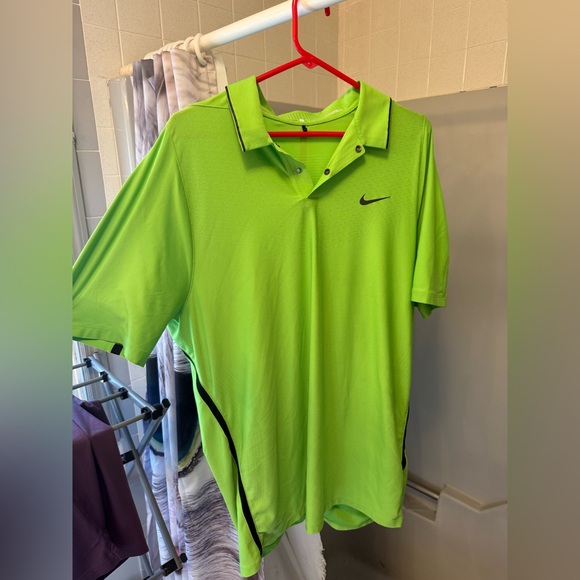 Nike TW Collection Men's Green Golf Polo - Picture 1 of 2